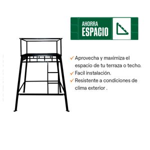 COMBO Tanque de agua Arena Pro 1100 litros + Kit de Accesorios + Base metálica armable para tanque 500-1350 litros