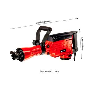 COMBO Demoledor Einhell TC-DH 1600 1600W + Cincel punta aguda 30x400 Home Tools + Amoladora 4 1/2" 850w Tc-ag 125 Einhell