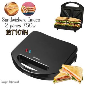 Sandwichera Maker Antiadherente 2 panes - Imaco (Negro)