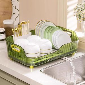 Escurridor de Platos Con Drenaje Giratorio Karina Verde  440VR01