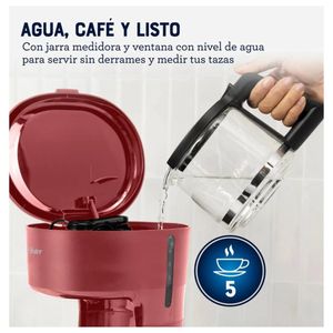 Cafetera Oster BVSTDCS51R 5 tazas Roja