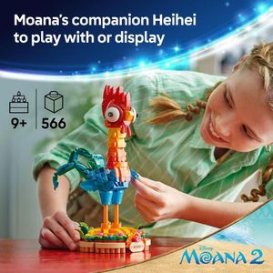 LEGO Disney Moana 2 Heihei - Juguete de construcción para fanáticos de Moana