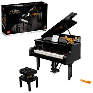 LEGO Ideas Grand Piano para adultos, decoración coleccionable con motor