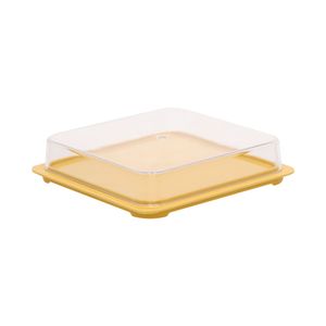 Contenedor para Queso Melamina con Tapa 16x3,5 cm