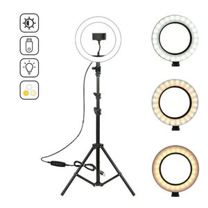 Aro luz led anillo 26 Cm Fotografia Video + Tripode 2 Metros