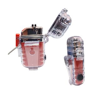 Encendedor Electrico Modelo Zippo con Linterna Recargable Rojo Bossney Bs-L3304