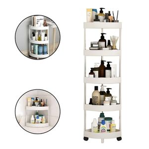 Organizador Esquinero con Ruedas de 5 Niveles Blanco   353BL03