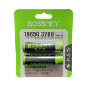 Baterias Recargables 18650 4.2v 3200mah Litio BOSSNEY BS-1865-24