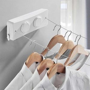 Tendedero Retráctil Doble para Ropa Smart Blanco  452DB04