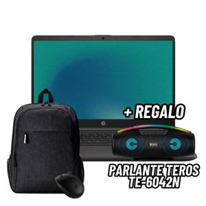 LAPTOP HP 250 G9 15.6 HD INTEL CELERON N4500 8GB RAM 256GB SSD + PARLANTE TEROS