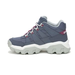 Botines Cat Mujer Reactor Mid P111646 Azul
