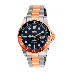 Reloj Análogo Invicta  44717 Pro Diver Hombre Acero Oro Rosa y Plateado