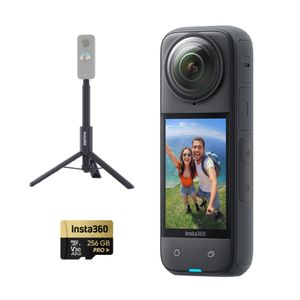 Insta360 X4 + Selfie Stick Tripode 105CM + Memoria 256GB Pro