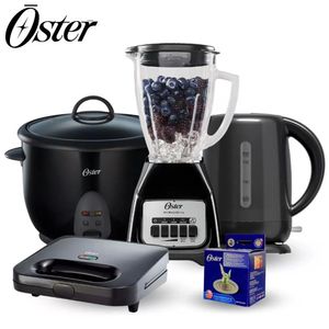 Combo Oster Licuadora + Arrocera + Hervidor + Sandwichera + Cuchilla