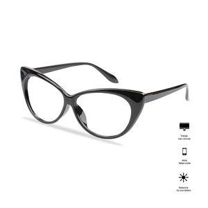 Lentes de Lectura Montura Soolala con Filtro Azul UV400 Cats para Mujer Color Negro Grande Sanllo
