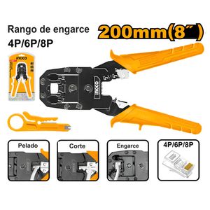 Alicate Prensa Terminal Ingco 8" 200MM HMPC1468P