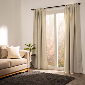 Cortina Woven Blackout con Presillas 140 x 240 cm
