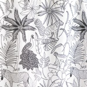 Cortina de Baño Algodón Twill Estampada 180 x 190 cm