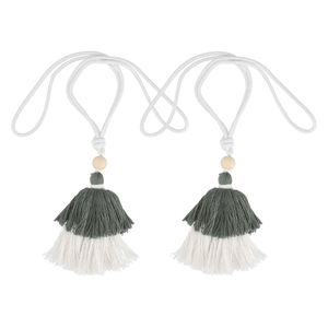 Set 2 Amarra Cortinas Pompones 6 x 44 cm