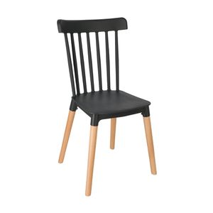 Silla con patas de madera 50x46x84cm