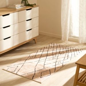 Alfombra Poliéster con Diseño y Reverso Antideslizante 70 x 140 cm