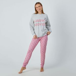 Pijama Manga Larga Mujer Oversize + Pantalón French Disney