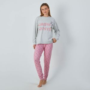 Pijama Manga Larga Mujer Oversize + Pantalón French Disney