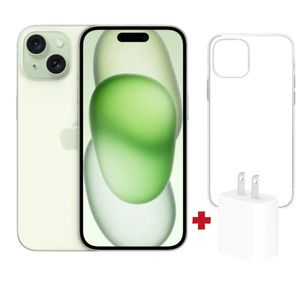 iPhone 15 128GB Verde (CHIP FISICO)+ Adaptador 20w + Case Space