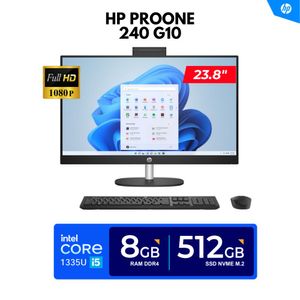 TODO EN UNO HP PROONE 240 G10  23.8" FHD LED  Core i5-1335U 4.60GHz  8GB DDR4  512GB SSD  FREEDOS
