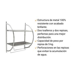 Repisa de baño Orange multifuncional Cromado