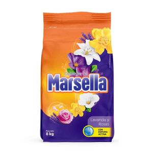 Detergente en Polvo Marsella Lavanda y Rosas 8kg
