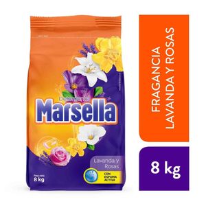 Detergente en Polvo Marsella Lavanda y Rosas 8kg