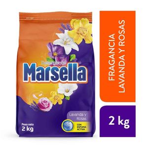 Detergente en Polvo Marsella Lavanda y Rosas 2kg