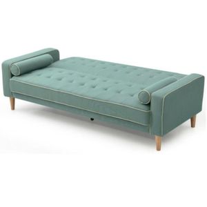 Sofá Reclinable Marina + 2 Cojines Cilíndricos 3 Cuerpos - Jade