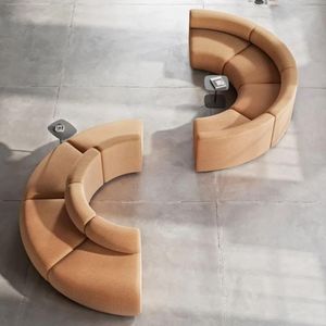 Sofá Gabo Curvo Circular Modular - Marron Claro