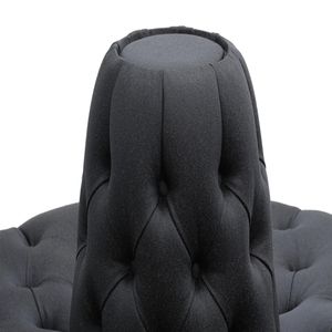 Sofá Miriam Curvo Circular Modular - Negro