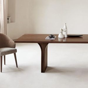 Juego de Comedor Florence 6 Sillas - Marrón y Beige Oscuro