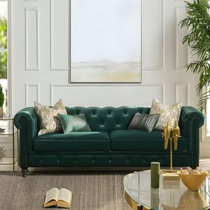 Sofá Chesterfield Clásico Sassari 3 cuerpos - Jade