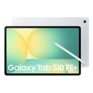 Tablet Samsung Galaxy Tab S10 FE Plus 13.1" 128GB, 8GB RAM, 2880 x 1800 (WQXGA+), cámara principal 13MP, frontal 12MP + Lápiz + Cover, Silver