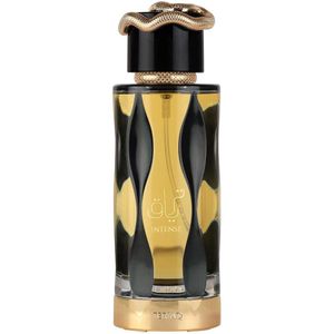 Lattafa Teriaq Intense Eau de Parfum unisex con bergamota, azafrán y ámbar
