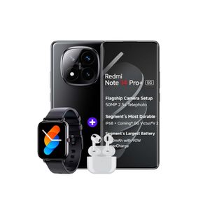 Xiaomi Redmi Note 14 Pro Plus 5g 512GB 12GB Negro medianoche + Smartwatch + Audifonos