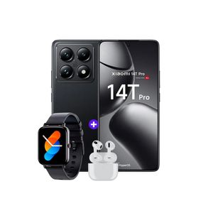 Xiaomi 14T Pro 512GB 12GB Negro + Smartwatch + Audifonos