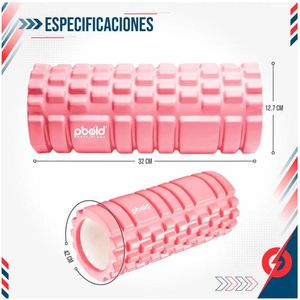 Foam Roller 35cm Rodillo de Espuma para Masaje Rosado