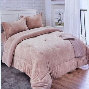 Set de Edredón 2 pz  piel de ángel con piel 5 piezas invierno - P2