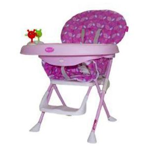 Silla de Comer para Bebé Plegable »BADALA» Pink
