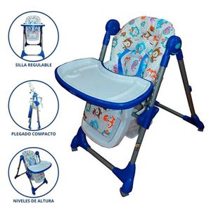 Silla de Comer Graduable para Bebé »SNACK» Blue