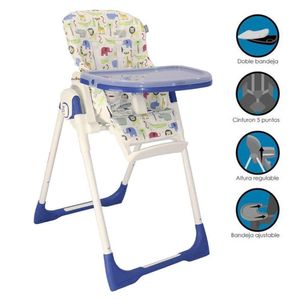 Silla de Comer Graduable para Bebé »NELLY» Blue