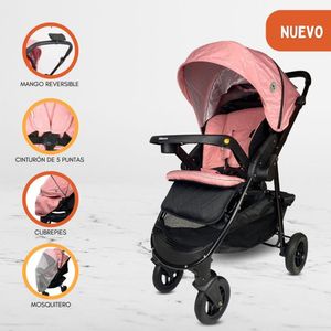 Coche Cuna de Lujo «NEW VALENCIA» Graffiti Pink