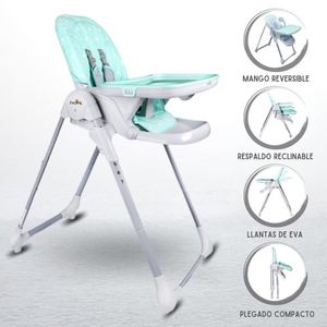 Silla de comer para Bebé Graduable »YUMMY» Menta