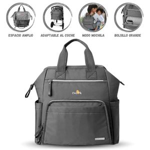 Bolso Pañalero SKIP HOP « MAINFRAME» Charcoal